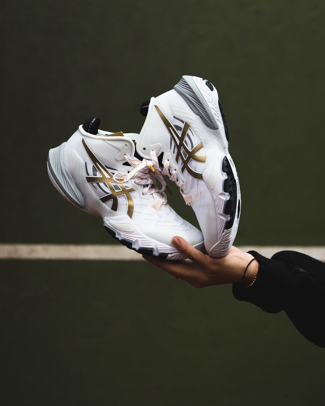 Asics metarise white pure gold – FEIDCLOTHES