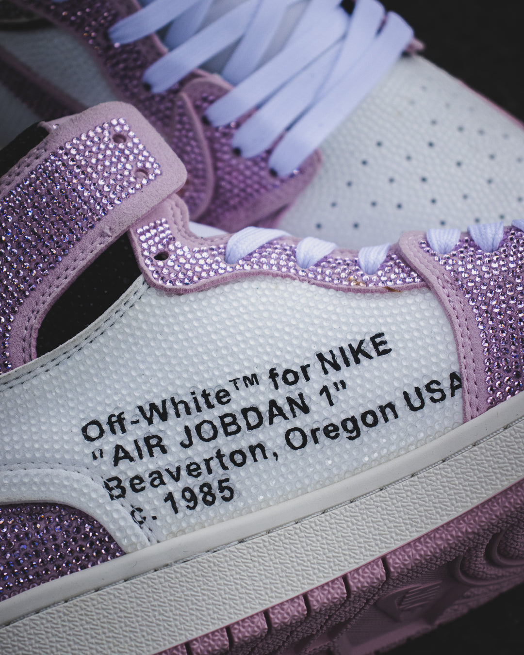 Air Jordan retro 1 Off white swarovski