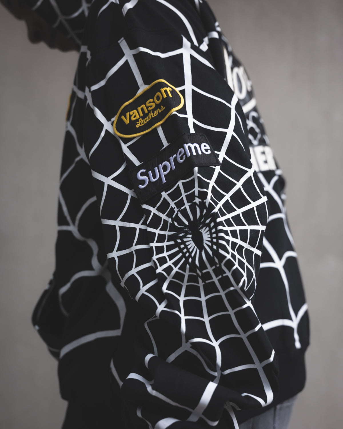 Chaqueta Supreme x Vanson Leathers x Marvel Spider-Man