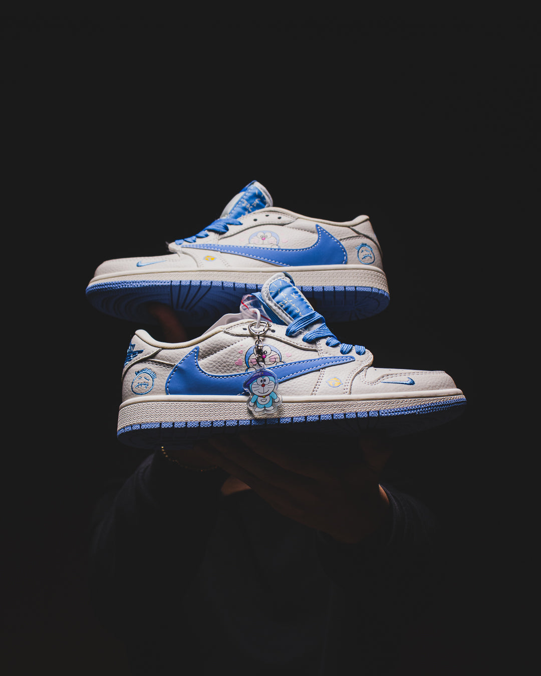 Air Jordan Retro 1 Low x Travis Scott 'Doraemon'