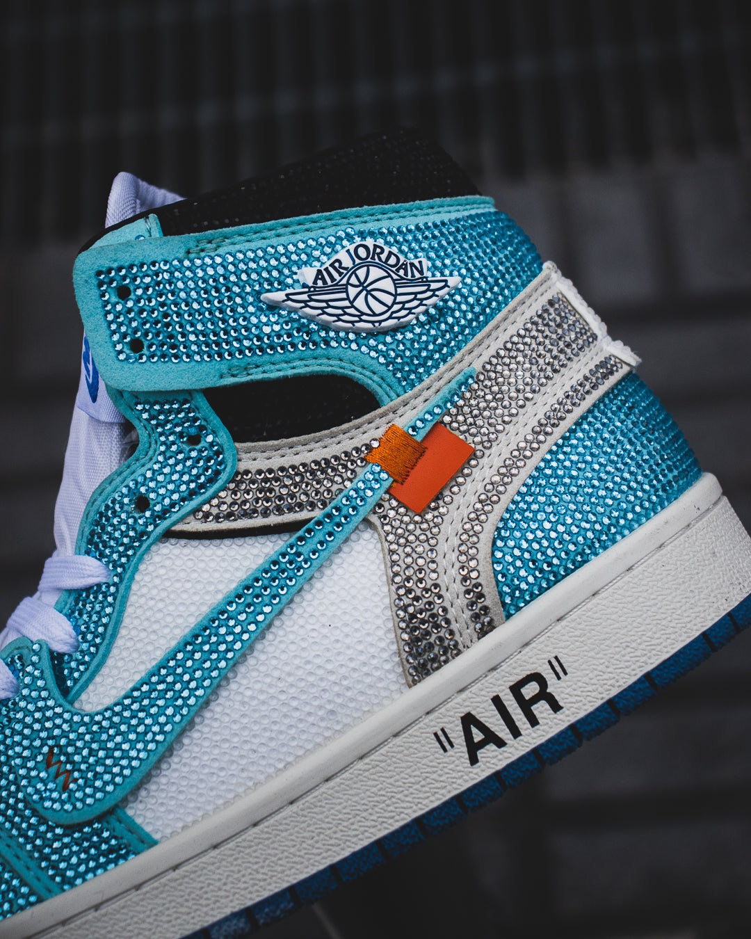 Air Jordan retro 1 Off white swarovski