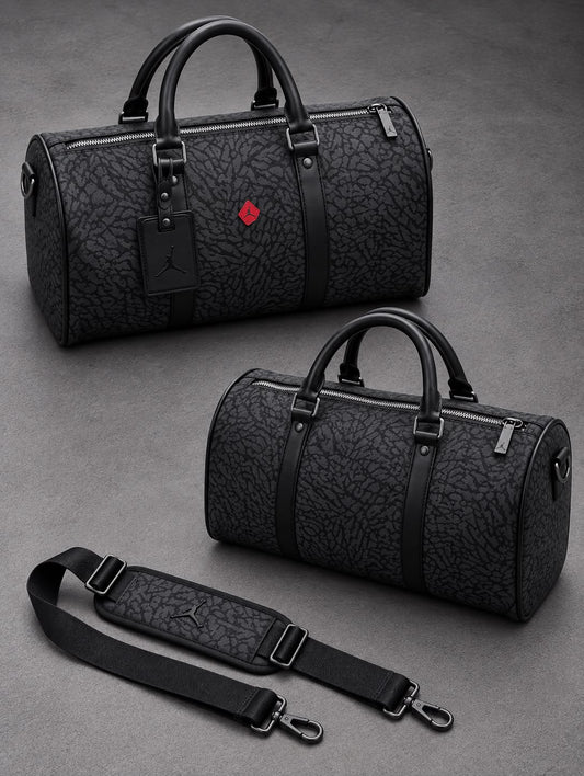 Bolso Viajero Jordan Cebra Negro
