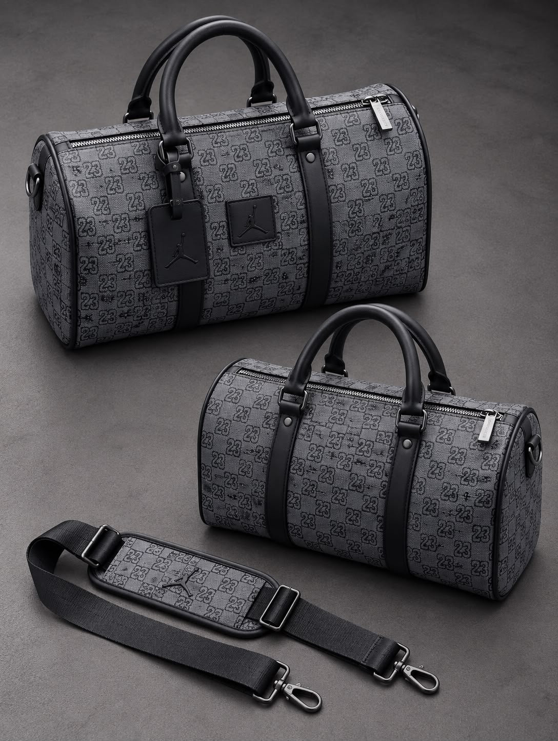Bolso Viajero Jordan Gris Oscuro