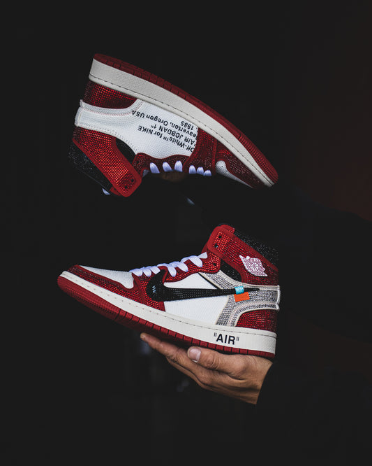 Air Jordan retro 1 Off white swarovski