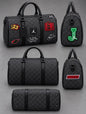 Bolso Viajero Jordan Negro Estampado