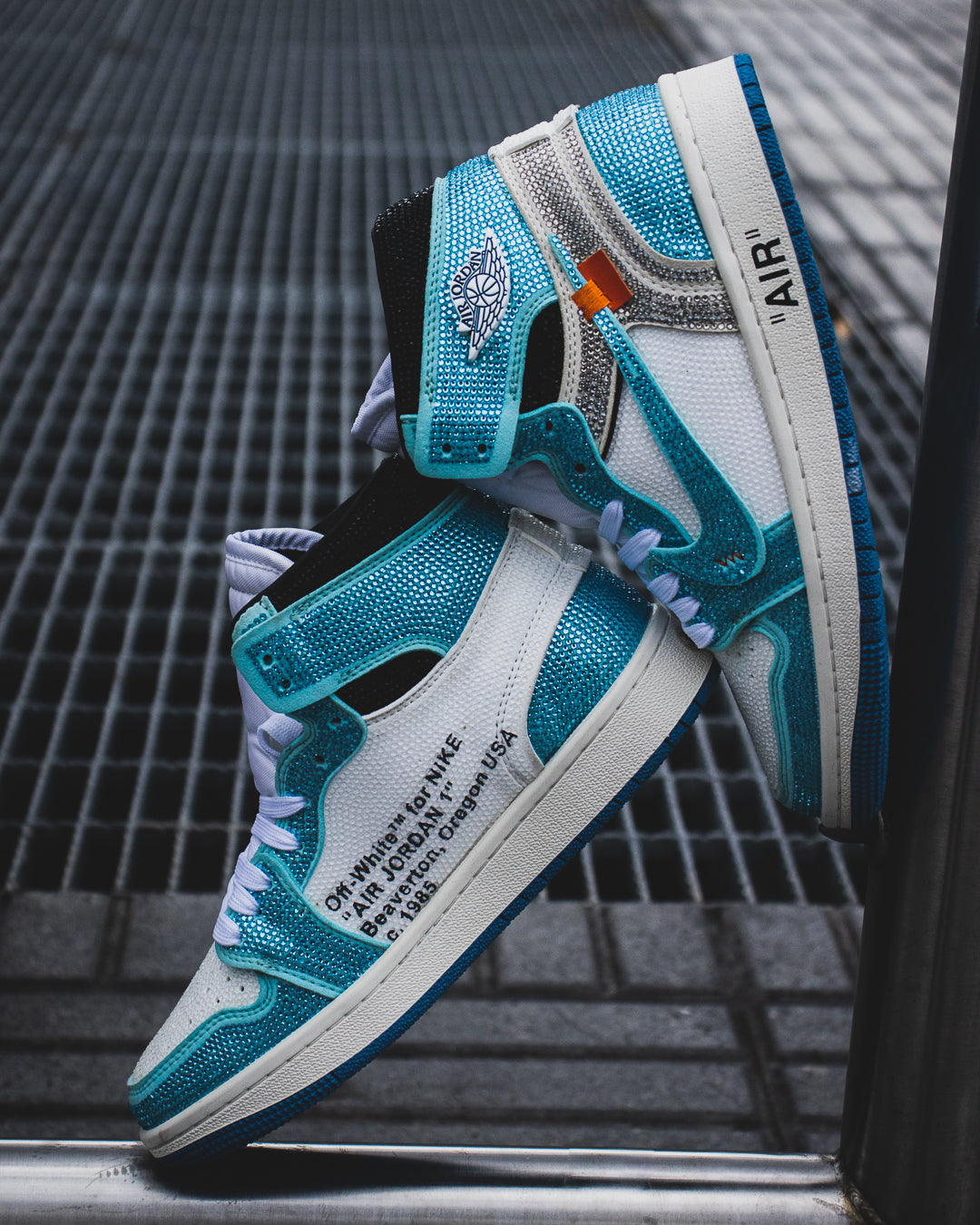 Air Jordan retro 1 Off white swarovski