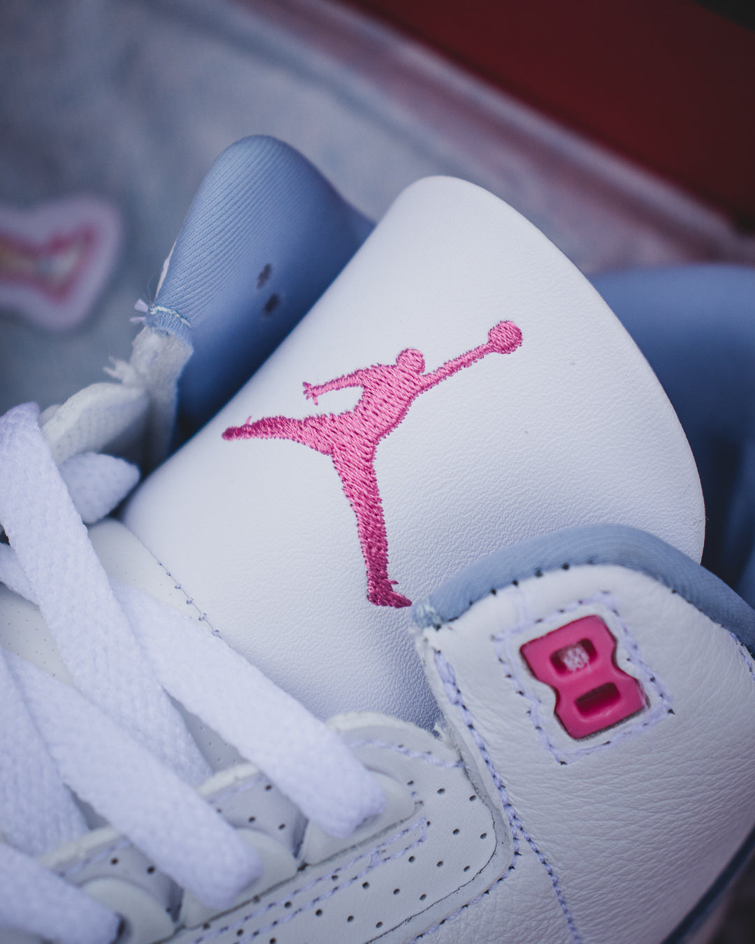 Air Jordan retro 3 pink glow/denim