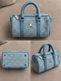 Bolso de Mano Cuero Azul