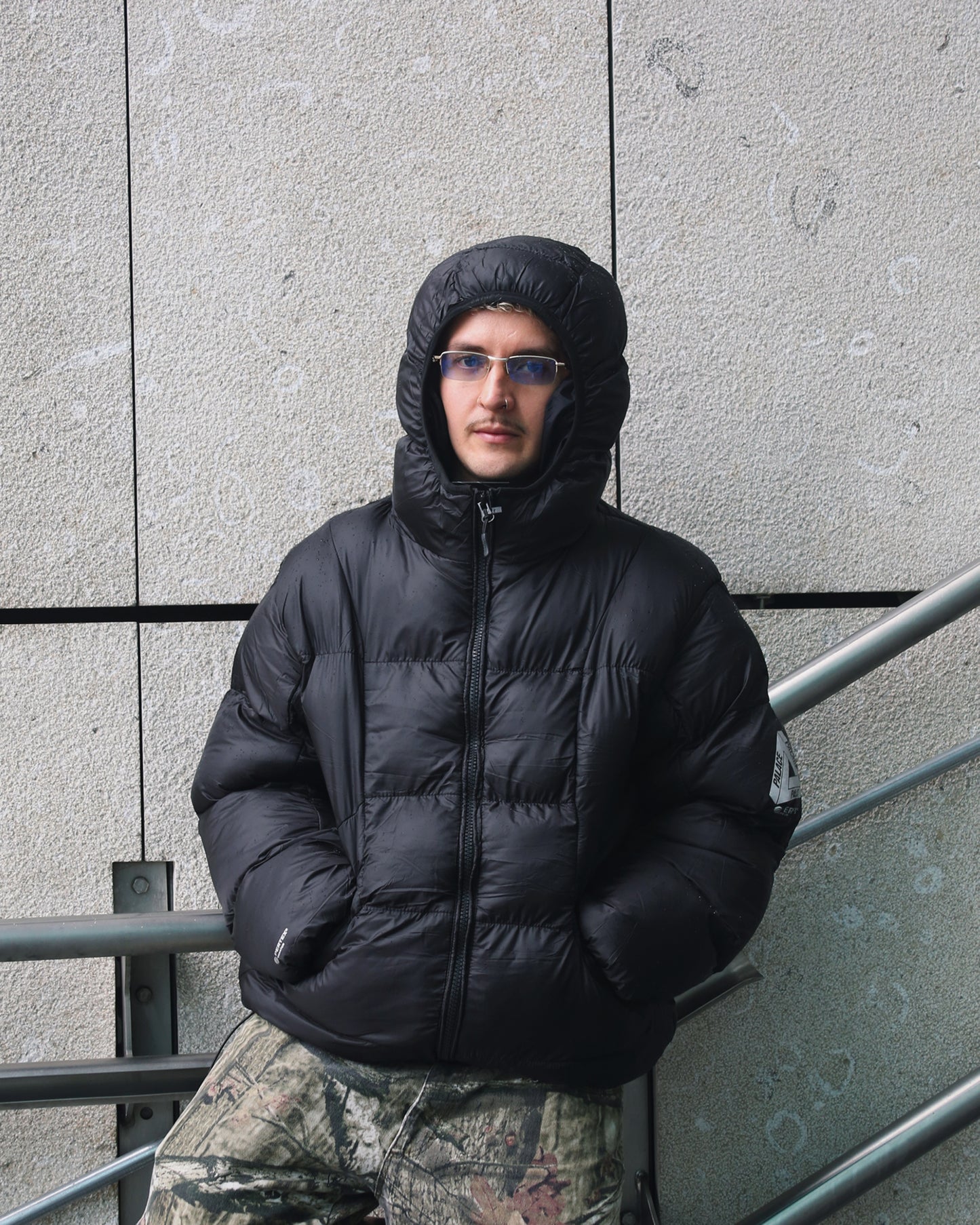 Chaqueta puffer + balaclava