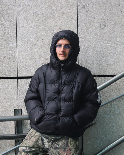 Chaqueta puffer + balaclava