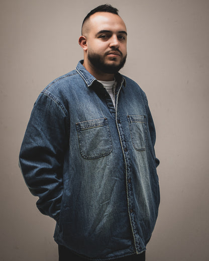 SHEARLING LINED DENIM WORK
