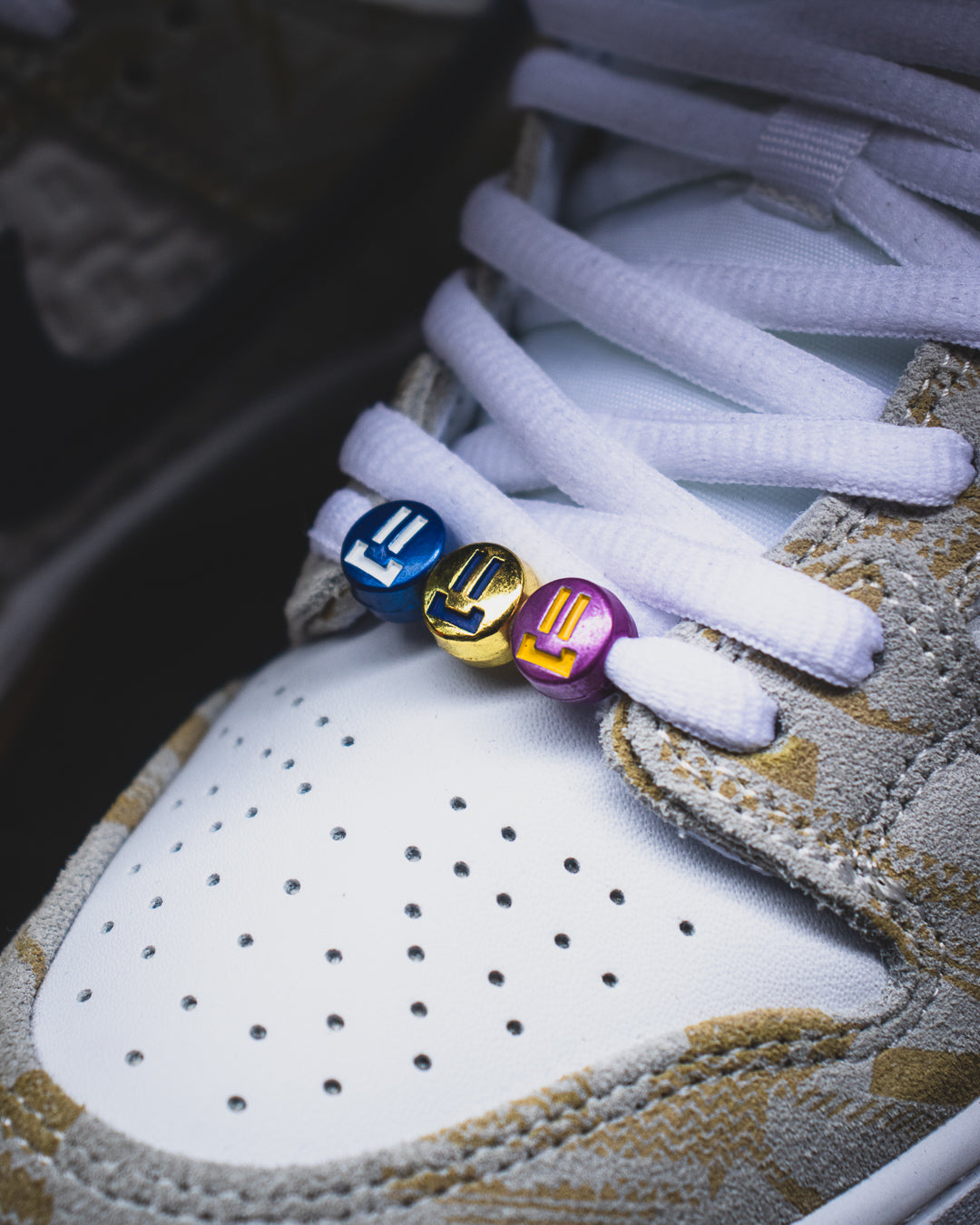 Nike SB Dunk Low Pure Platinum and Vivid Purple