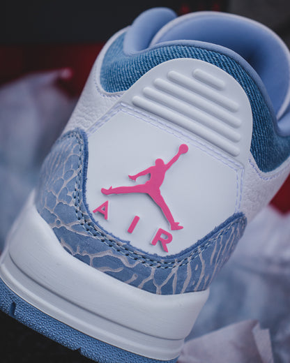 Air Jordan retro 3 pink glow/denim