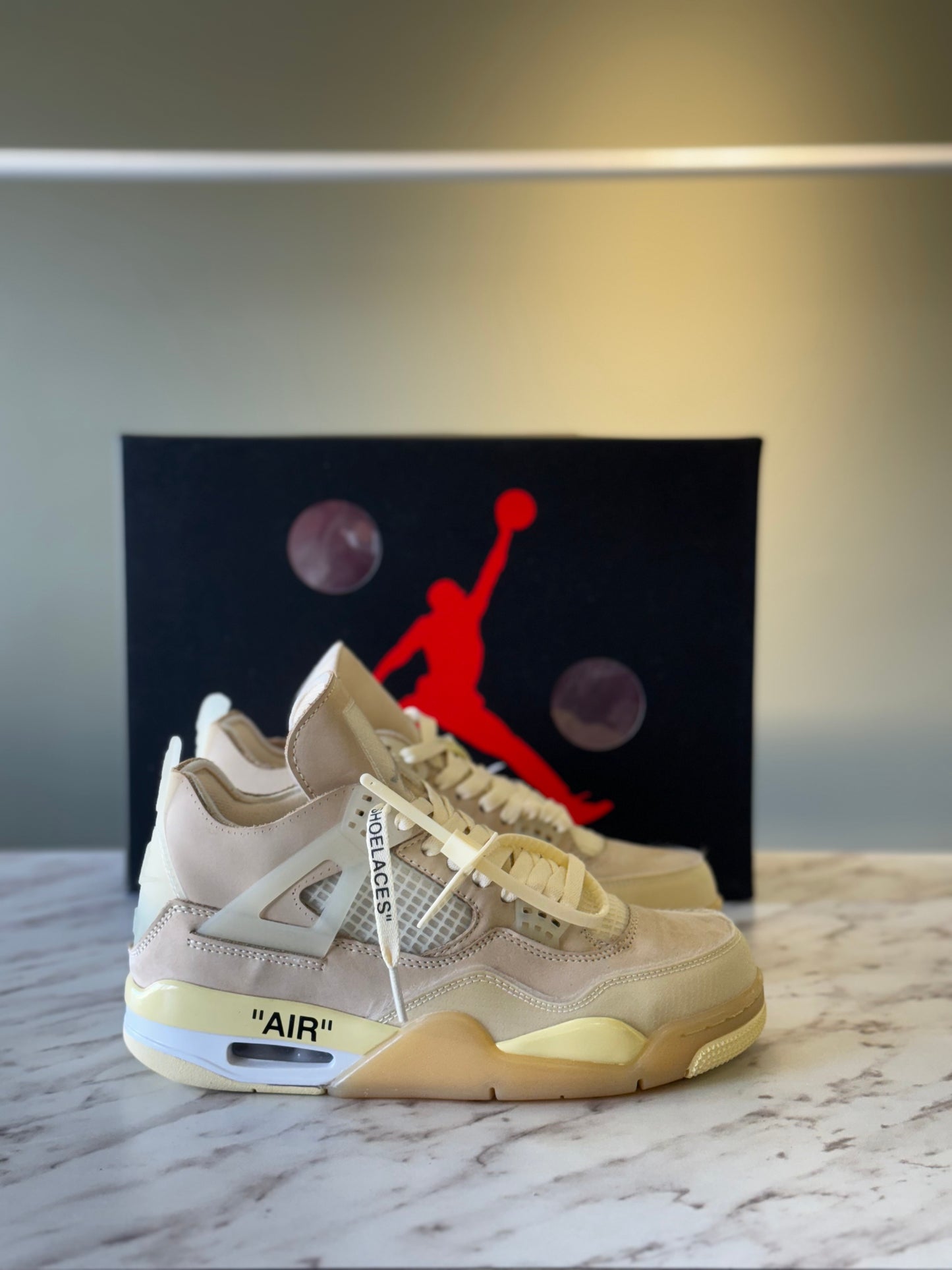 Air Jordan retro 4 off white sail