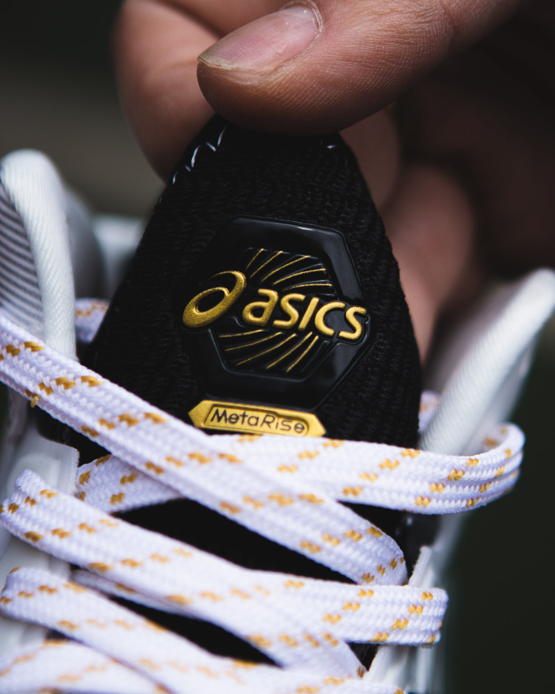 Asics metarise white pure gold – FEIDCLOTHES