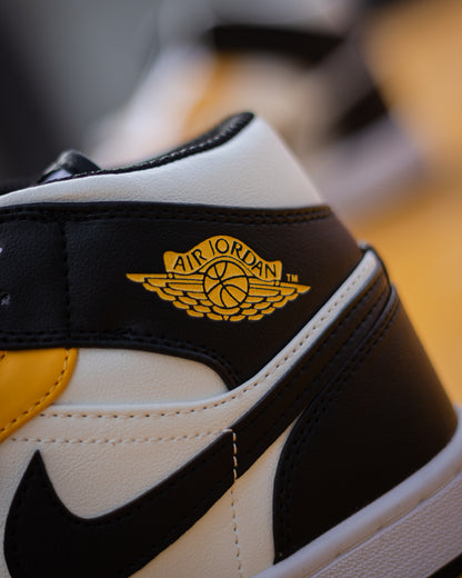 Air jordan retro 1 mid yellow ochre