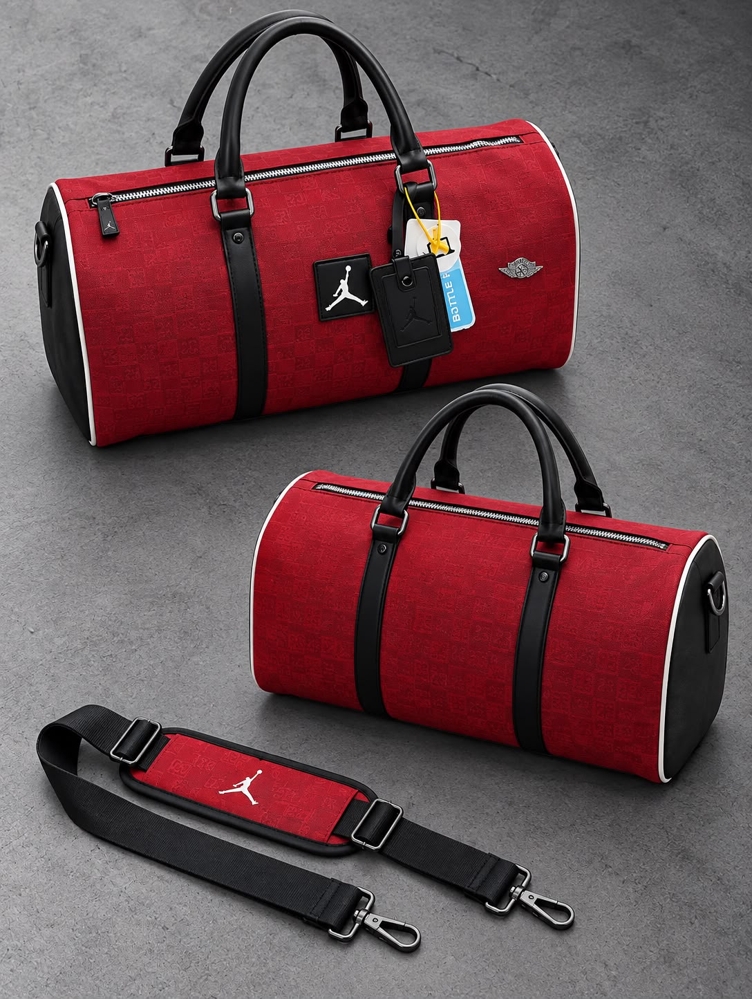 Bolso Viajero Jordan Rojo/Negro