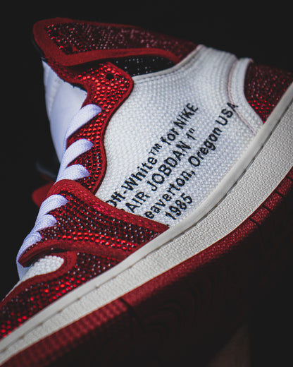 Air Jordan retro 1 Off white swarovski