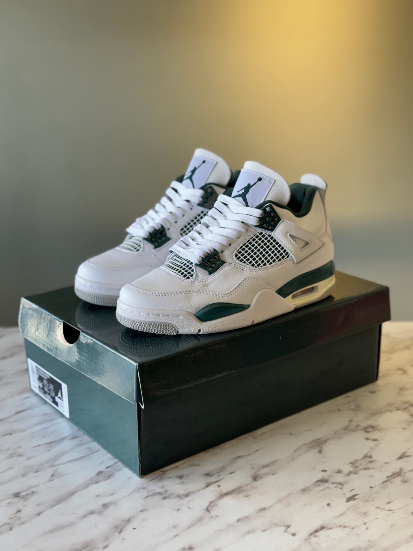 Air Jordan retro 4 oxidized green