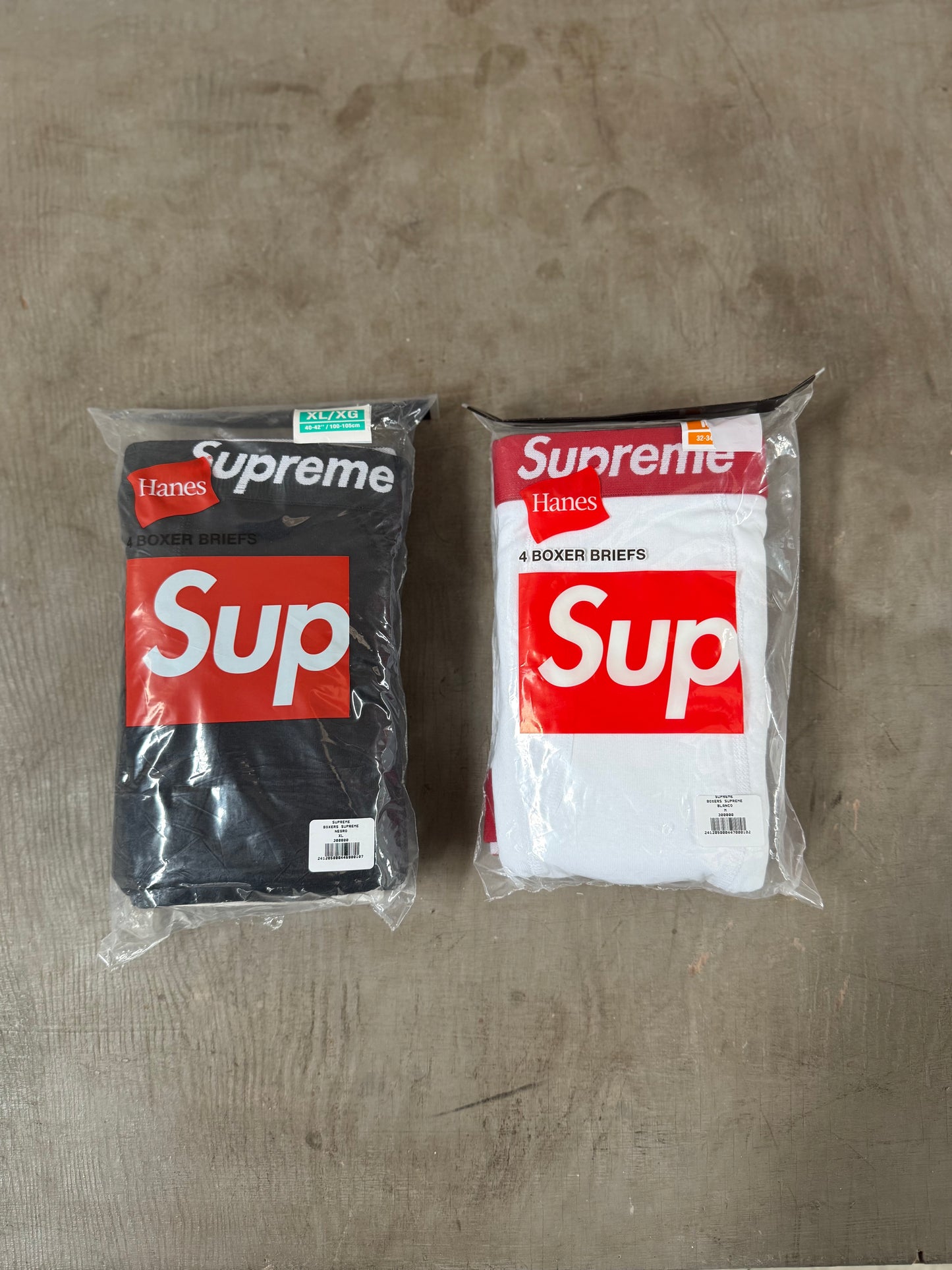 SUPREME HANES BOXER BRIEFS (PACK X 4)