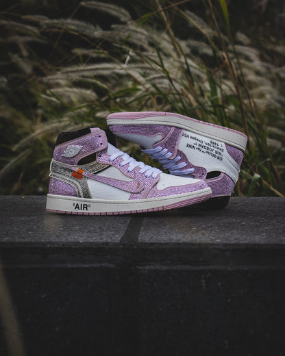 Air Jordan retro 1 Off white swarovski