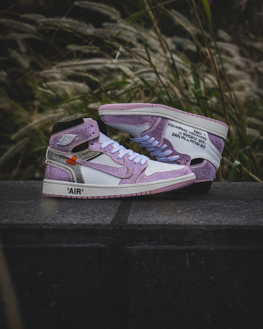 Air Jordan retro 1 Off white swarovski