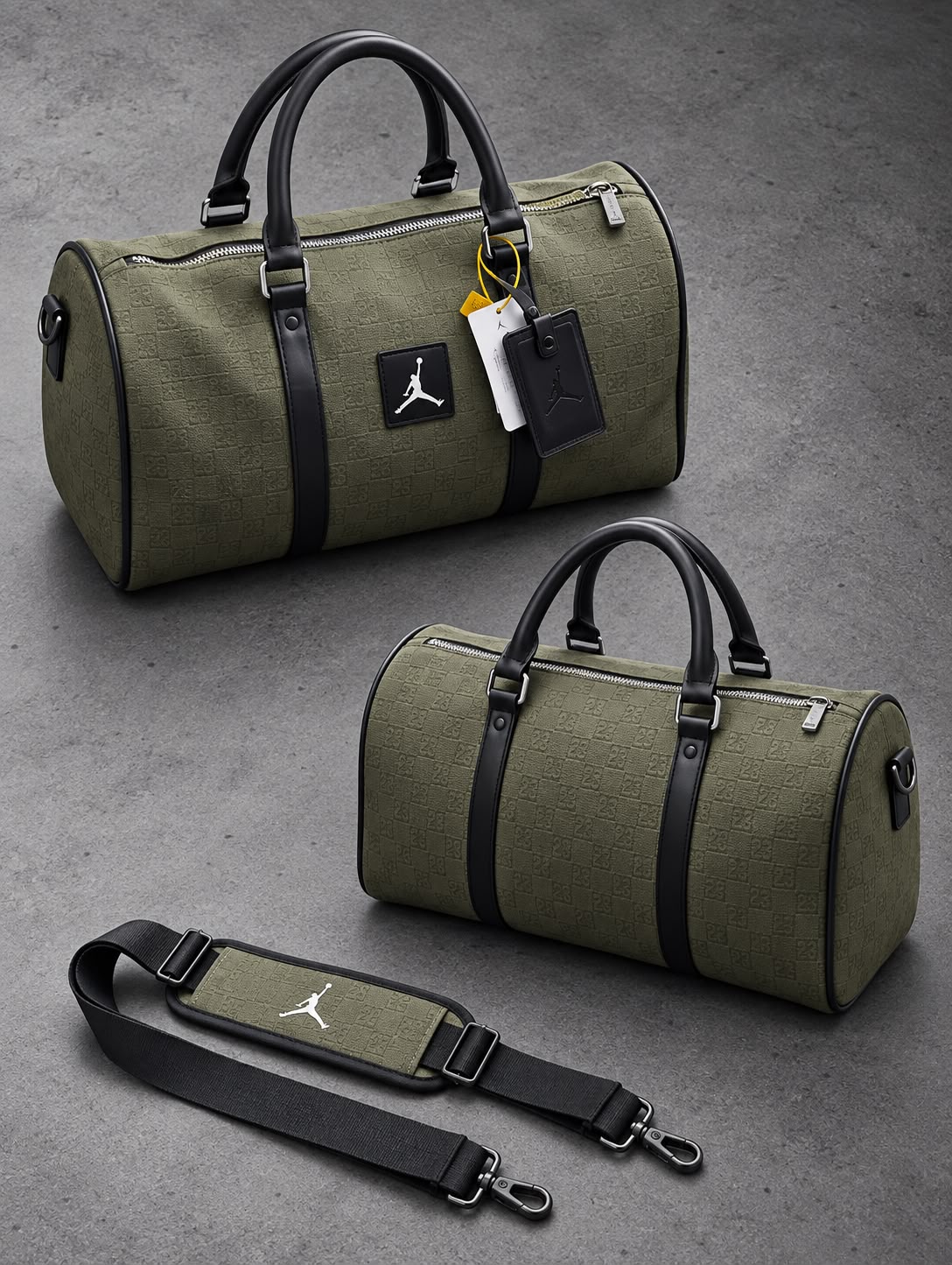 Bolso Viajero Jordan Verde Militar