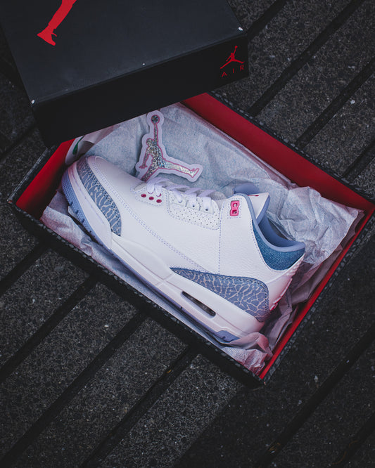 Air Jordan retro 3 pink glow/denim