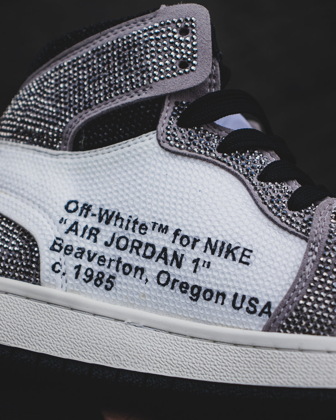 Air Jordan retro 1 Off white swarovski