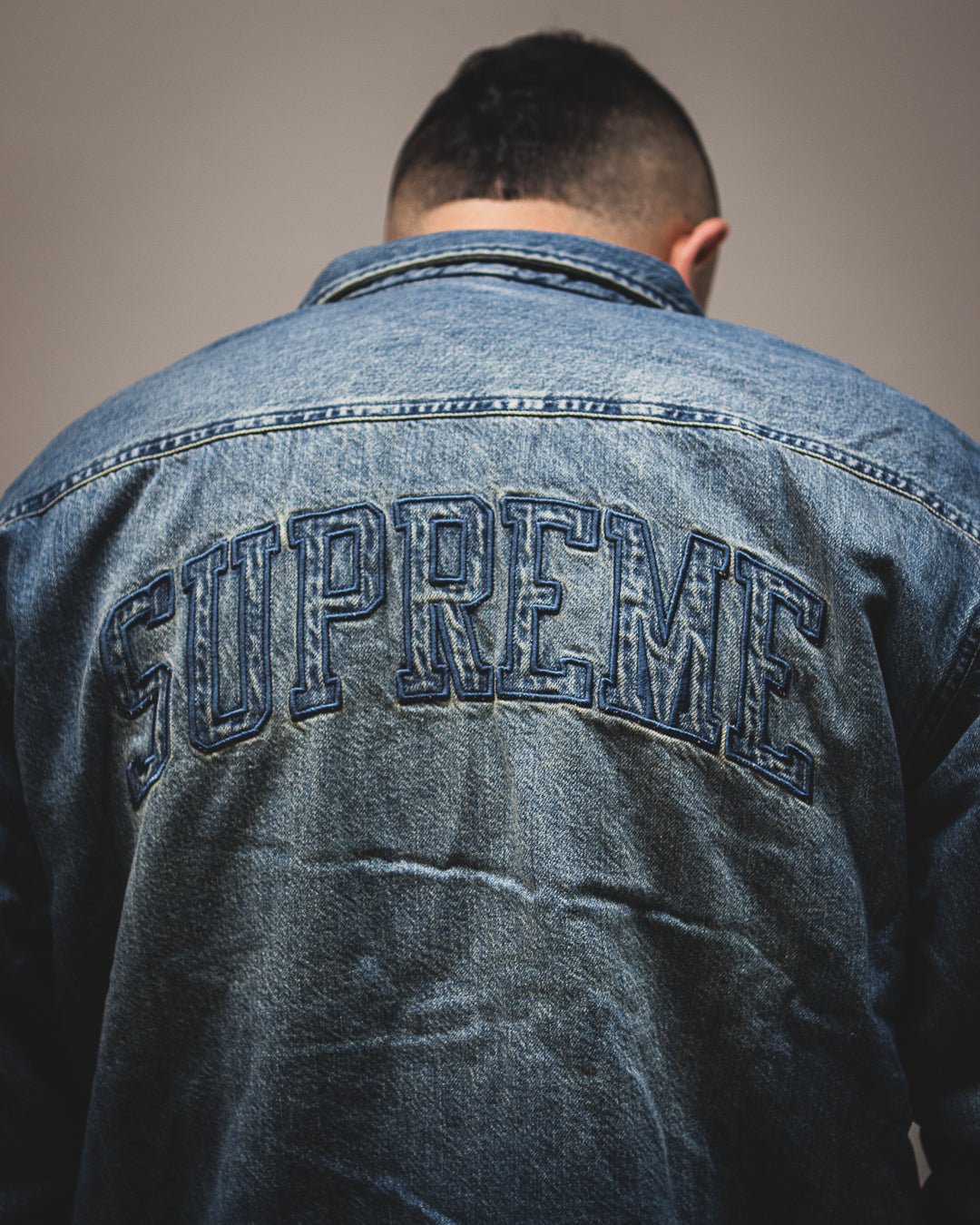 SHEARLING LINED DENIM WORK