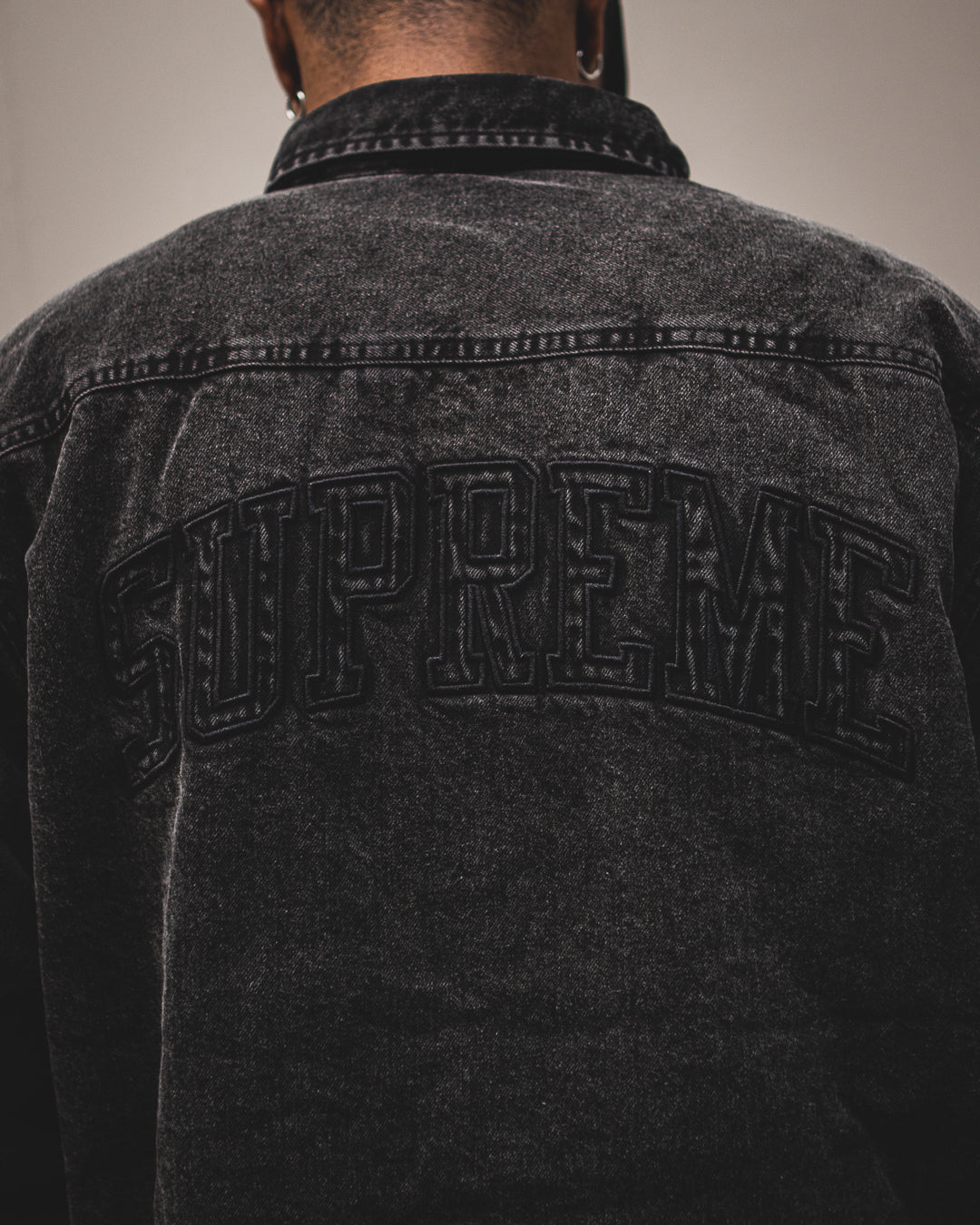 SHEARLING LINED DENIM WORK
