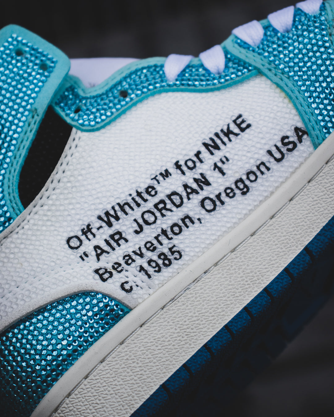 Air Jordan retro 1 Off white swarovski