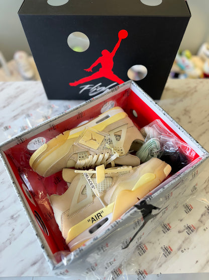 Air Jordan retro 4 off white sail