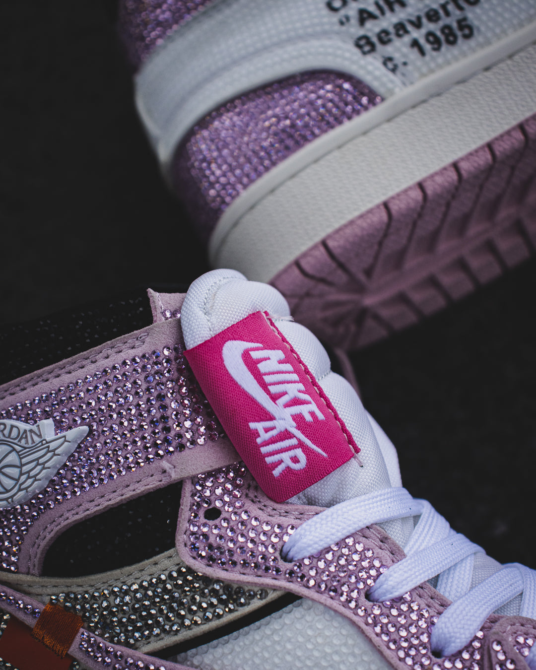 Air Jordan retro 1 Off white swarovski
