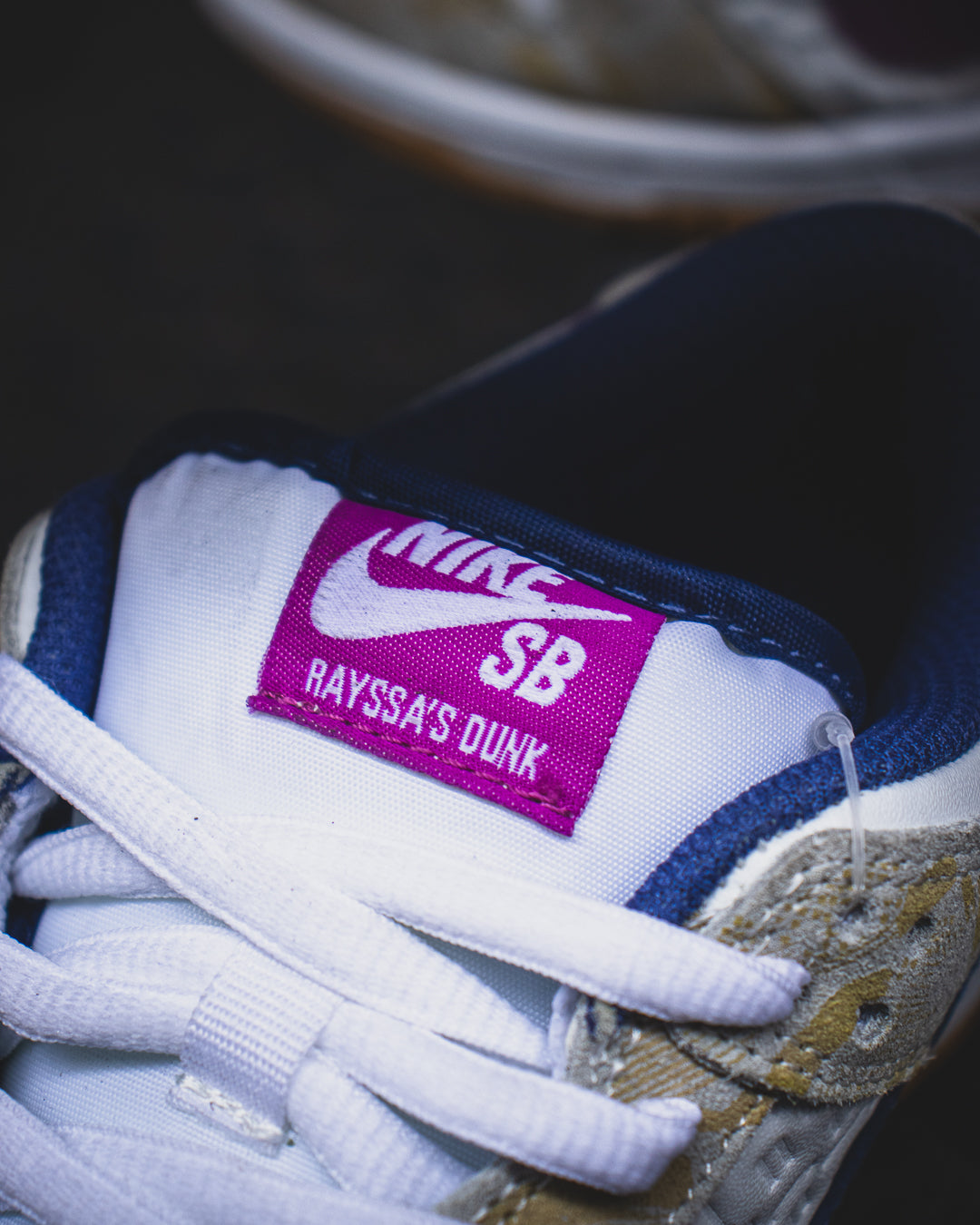 Nike SB Dunk Low Pure Platinum and Vivid Purple