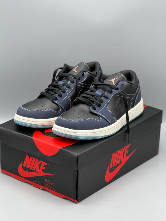 Jordan 1 low se black dark obsidian