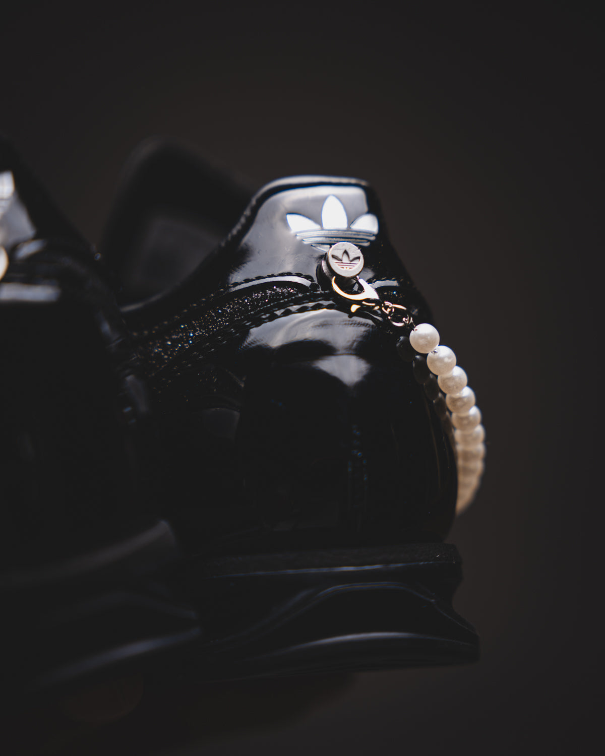 Adidas SL 72 Black Patent Pearls