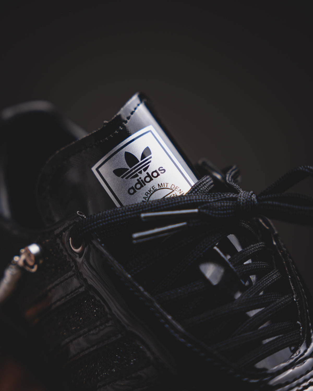 Adidas SL 72 Black Patent Pearls