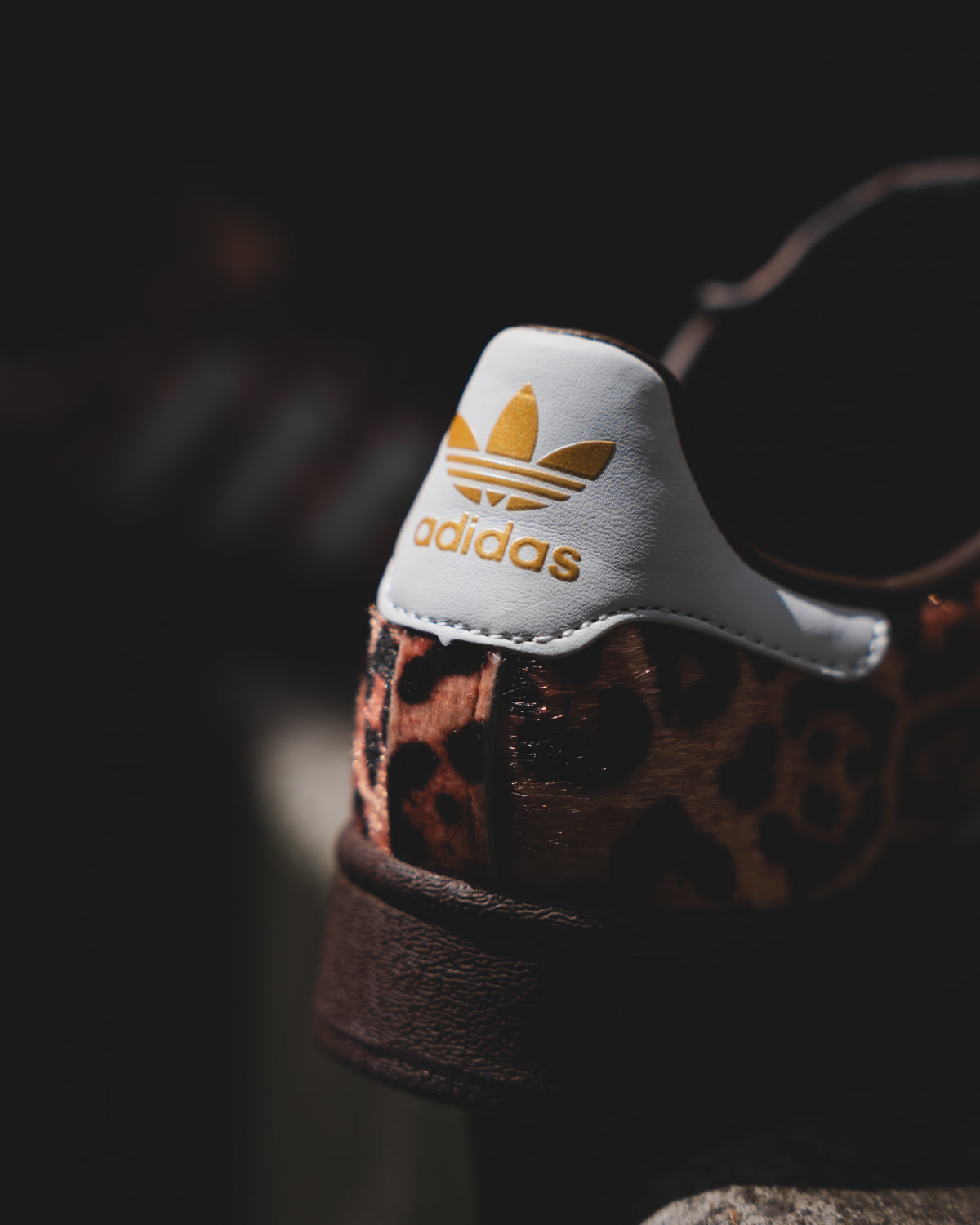 Adidas Superstar animal print green