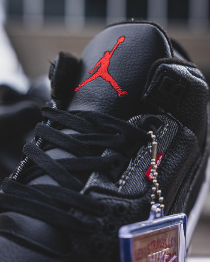 Jordan 3 x Levi's Black
