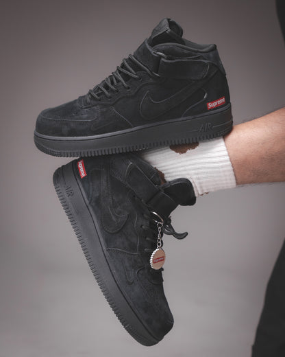 Nike Air Force 1 Mid Supreme Black