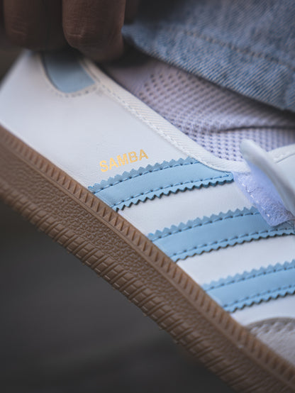 Adidas Samba Jane White/Baby Blue
