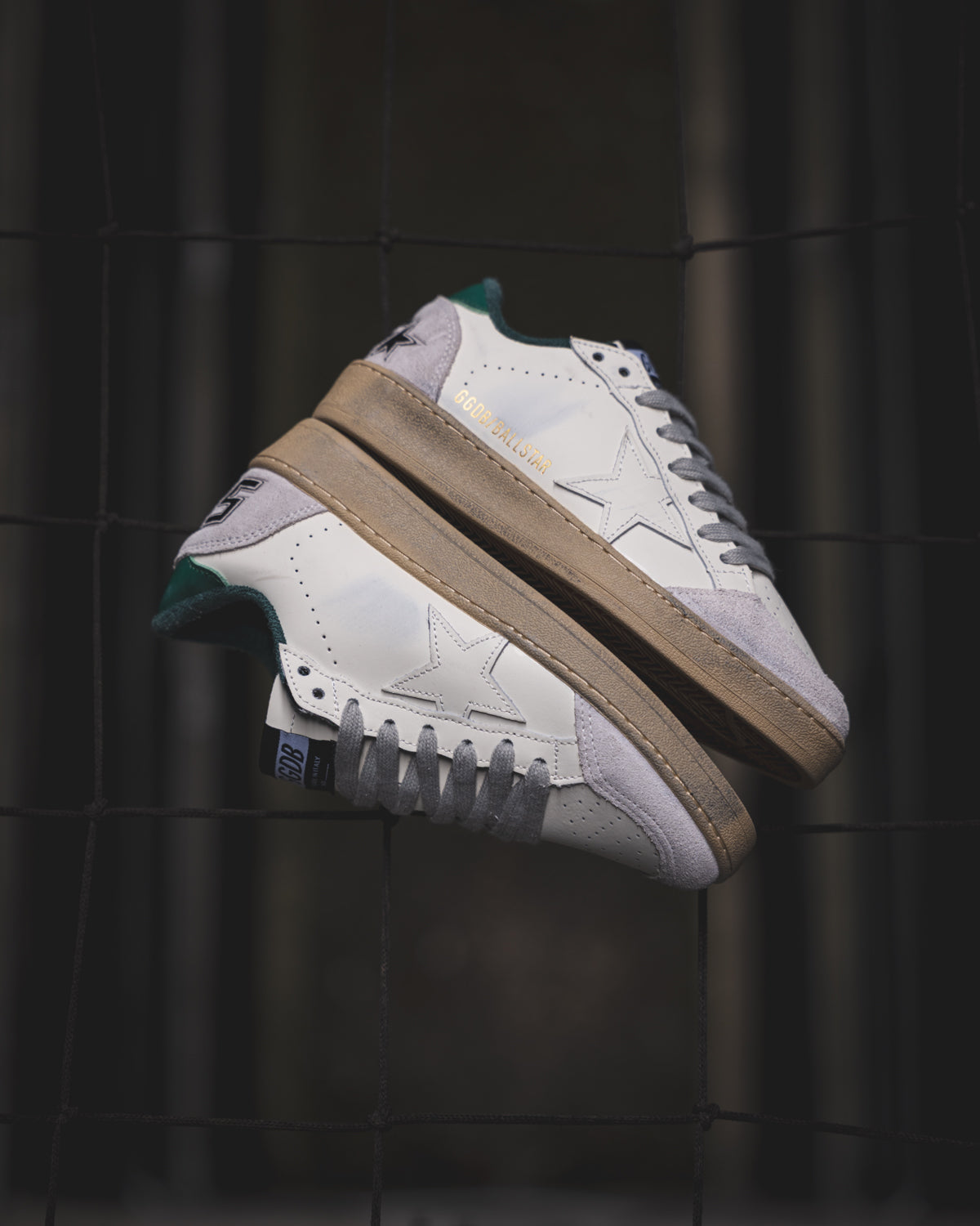 Golden Goose Ball Star Grey/Green