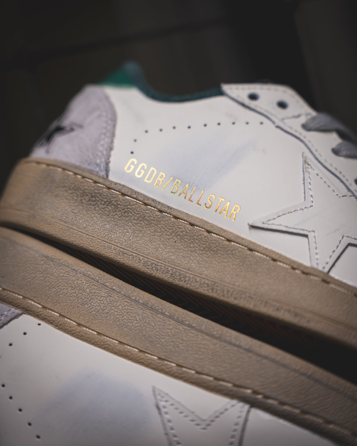 Golden Goose Ball Star Grey/Green