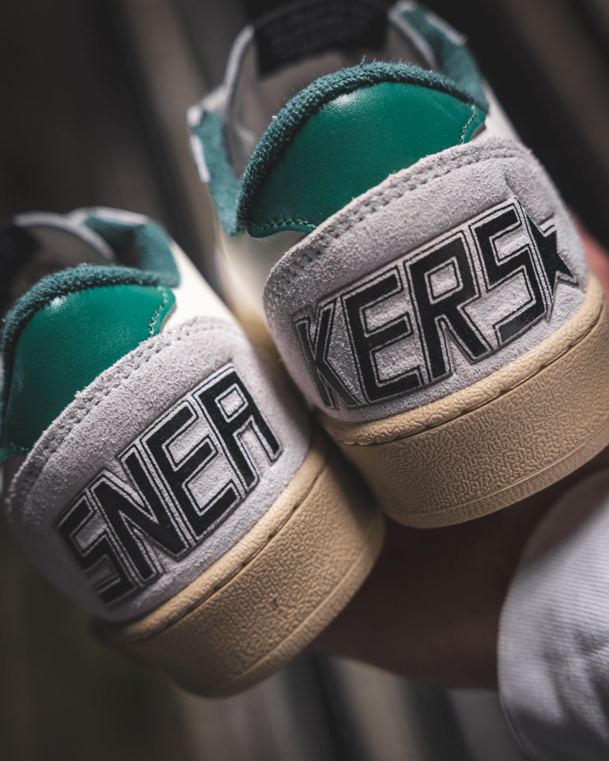 Golden Goose Ball Star Grey/Green