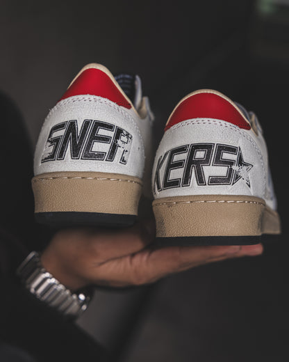 Golden Goose Ball Star Grey/Red