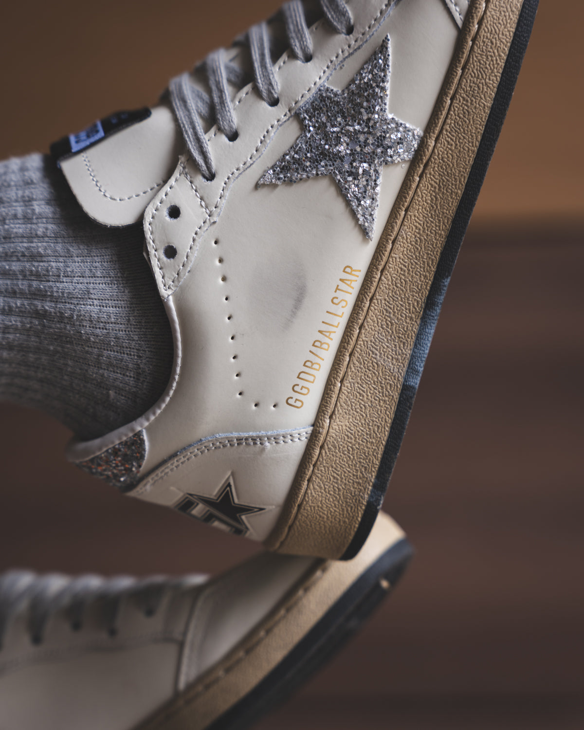 Golden Goose Ball Star White/Silver