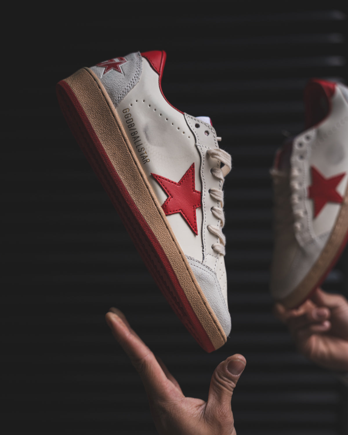 Golden Goose Ball Star White/Red