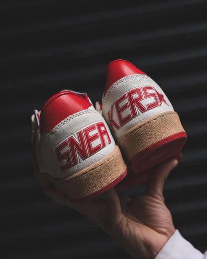 Golden Goose Ball Star White/Red