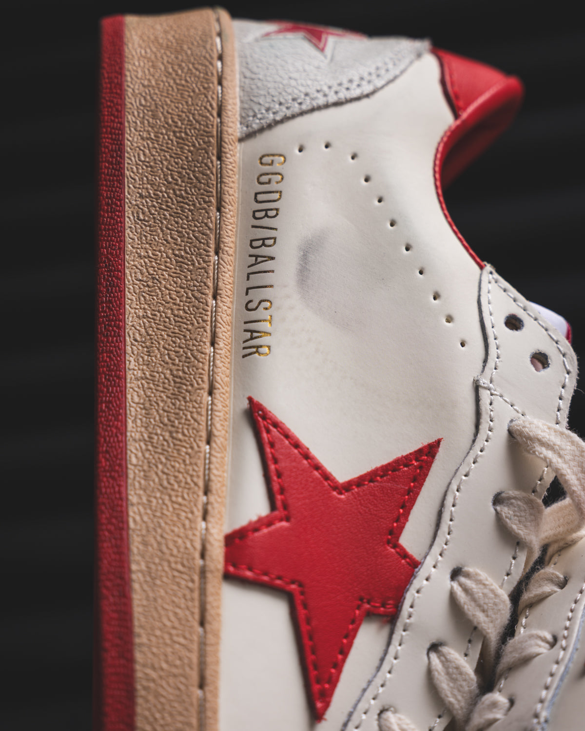 Golden Goose Ball Star White/Red